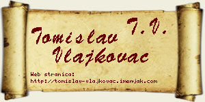 Tomislav Vlajkovac vizit kartica